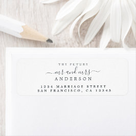 Chic Script Future Mr. Wedding Rücksendeadresse
