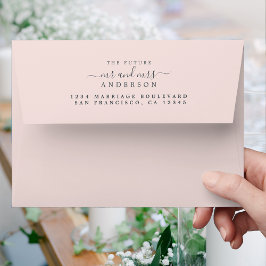 Chic Script Future Mr. Wedding Rücksendeadresse