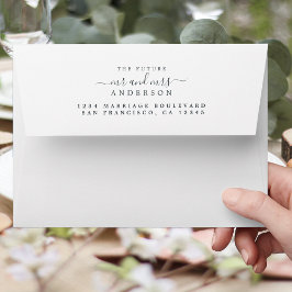 Chic Script Future Mr. Wedding Rücksendeadresse