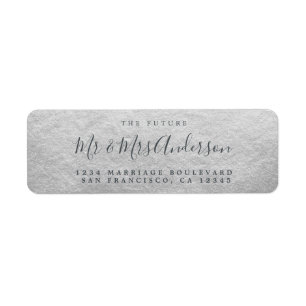Chic Script Future Mr. Wedding Rücksendeadresse