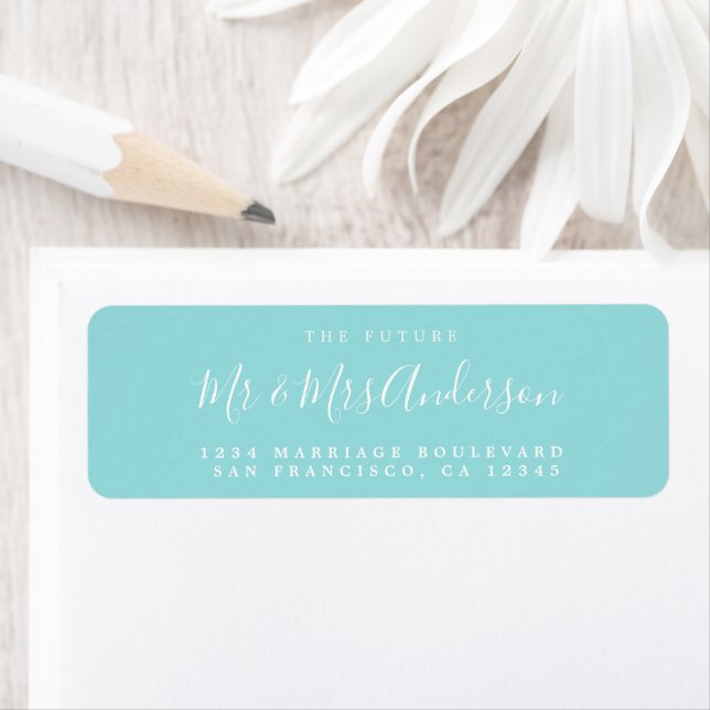 Chic Script Future Mr. Wedding Rücksendeadresse (Insitu)