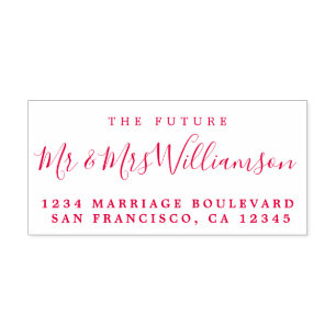 Chic Script Future Mr. Wedding Rücksendeadresse Permastempel