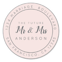 Chic Script Future Mr. Wedding Rücksendeadresse