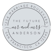 Chic Script Future Mr. Wedding Rücksendeadresse