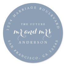 Chic Script Future Mr. Wedding Rücksendeadresse