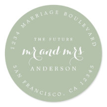 Chic Script Future Mr. Wedding Rücksendeadresse