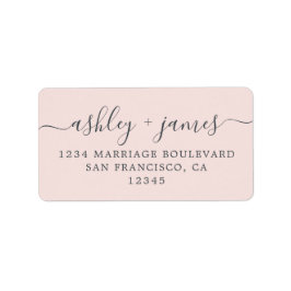 Chic Script Pink - Rücksendeadresse Adressaufkleber