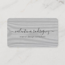 Chic Script Signature Schwarz und Grau Imitate Woo