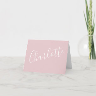 Chic Script Typografie Personalisiert Mädchenhaft 
