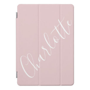 Chic Script Typografie Personalisiert Pink iPad Pro Cover