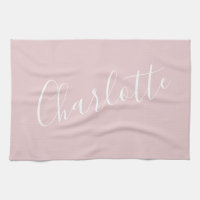 Chic Script Typografy Personalisiert Name | Rosa