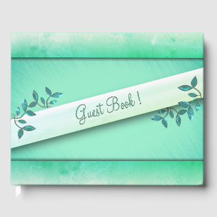 Chic Sea Green Gästebuch