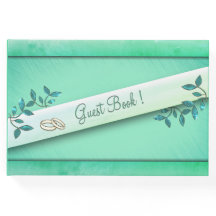 Chic Sea Green mit Rings Guest Book