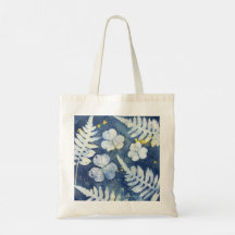 Chic Shamrock und Farne Cyanotypie Alltags-Kunst