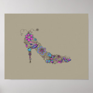 Chic Shoe - 11x14 Poster / Change 2 Leinwand