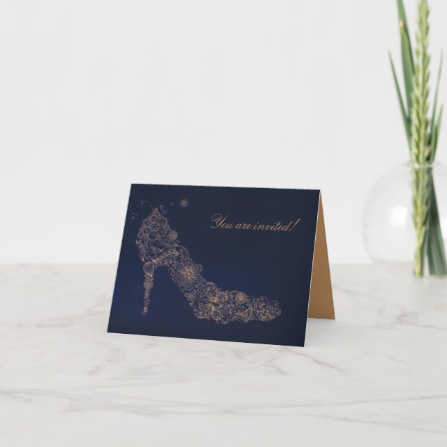 Chic Shoe ~ Gruß / Note Card Dankeskarte (Vorderseite)