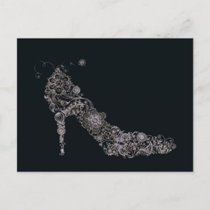 Chic Shoe ~ Postcard / Invitation / RSVP Einladungspostkarte