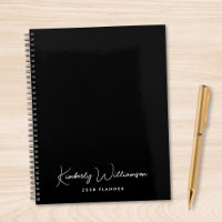 Chic Signature Schrift Monogramm Schwarz