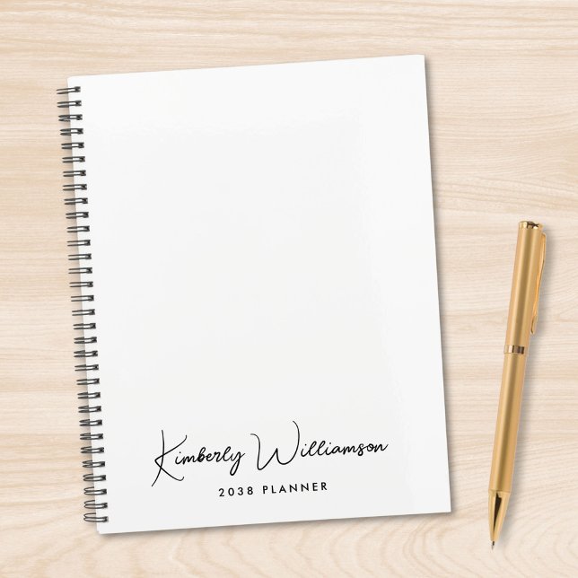 Chic Signature Schriftzug Monogramm Geschäft Planer (Chic Signature Script Monogram Business Planner)