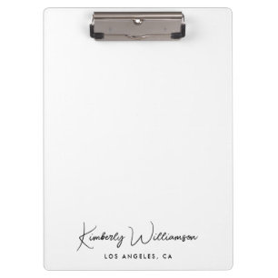 Chic Signature Script Klemmbrett