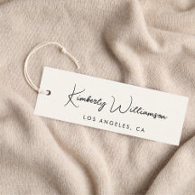 Chic Signature Script Label Hang Tag