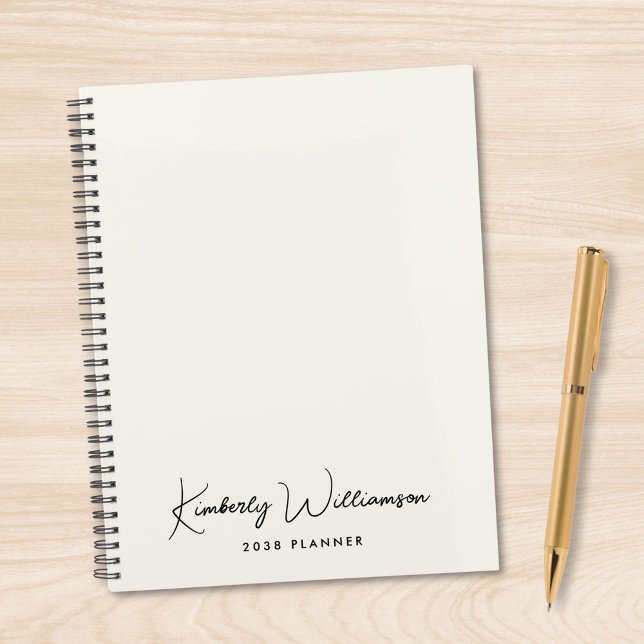 Chic Signature Script Monogram Business Planer (Chic Signature Script Monogram Business Planner)