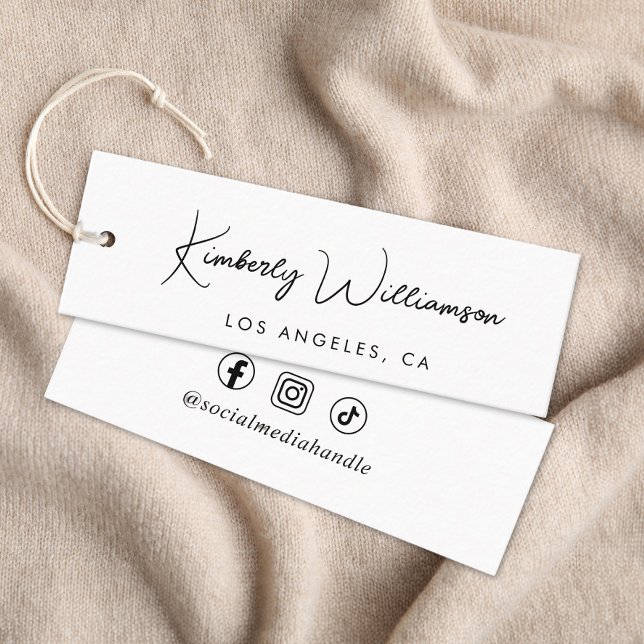 Chic Signature Script Personalized Hang Tag (Chic Signature Script Personalized Hang Tag)