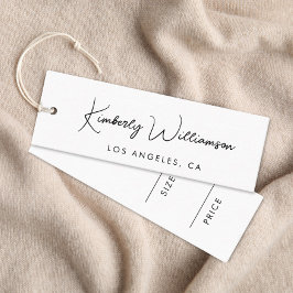 Chic Signature Script Price Hang Tag