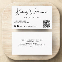 Chic Signature Script QR Code Visitenkarte