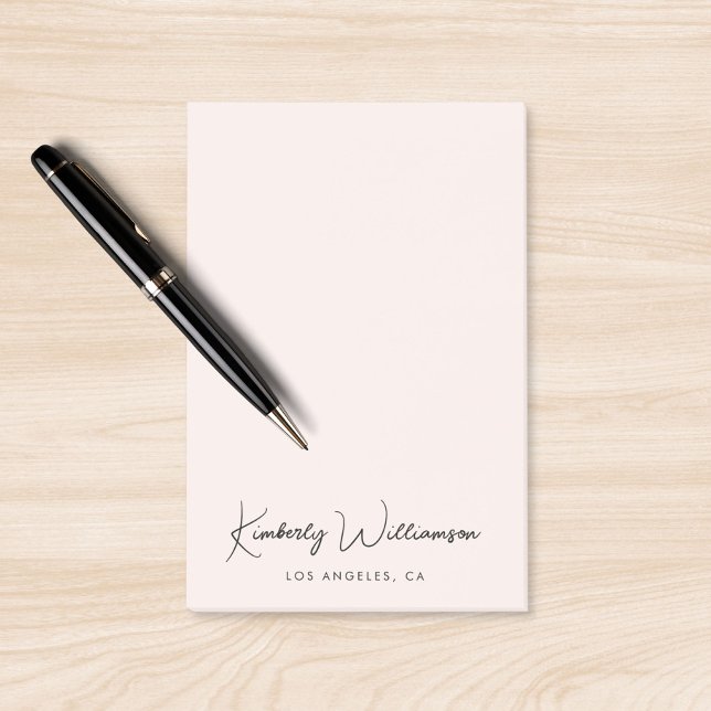 Chic Signature Script rosa Post-it Klebezettel (Von Creator hochgeladen)