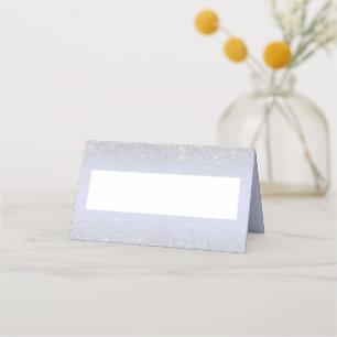 Chic silber Glitzer Drehbuch Lavender Bat Mitzvah Platzkarte