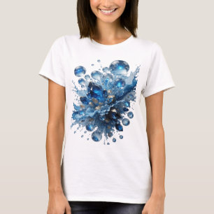 Chic Silber WATER ELEMENT Custom-T-Shirt T-Shirt