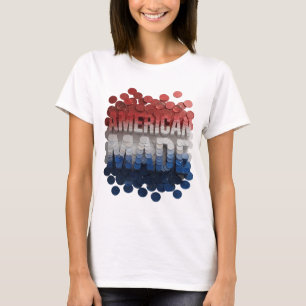 Chic Silver AMERICAN MADE Grafikdesign T-Shirt