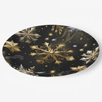 Chic Silver and Gold Schneeflocken
