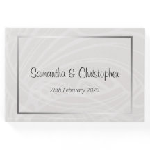 Chic Silver and Gray Damask Wirbel Hochzeit