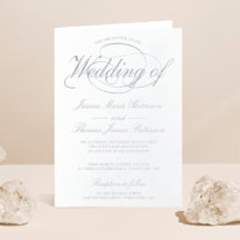 Chic Silver Foil Skript Faltding Hochzeit Einladun