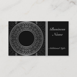 Chic Silver Medallion Business Card Visitenkarte