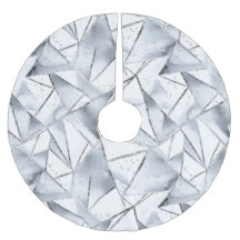 Chic Silver White Triangle Weihnachten