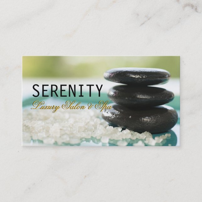 Chic Simple and Clean Wellness-Center Card Visitenkarte (Vorderseite)