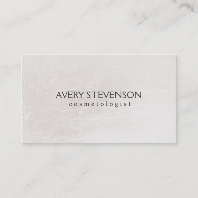 Chic Simple Blush Neutrimmer Look Kosmetologie Visitenkarte (Vorderseite)