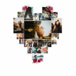 Chic Simple Custom 18 Herz Shaped Bilder Geschenke Freistehende Fotoskulptur<br><div class="desc">Minimalistisch Elgent personalisiert 18 Herz Shaped Foto Collage drucktable enthält Lovely Pictures. DESIGN GUIDES: Passen Sie weiter an,  um Textgröße oder Schriftart zu ändern. Um ohne Text zu bestellen,  können Sie auch den Link "Text" und "Liebe Message >>>>>>>> "Design-Designs" löschen: https://www.zazzle.com/collections/lovely_floral_heart_shaped_couples_gift-119397981949986716?rf=238067547091216291</div>