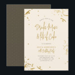 Chic Simple Gold Glitzer Confetti 30. Geburtstag Einladung<br><div class="desc">Chic Simple Gold Glitzer Confetti 30. Geburtstag Einladung. Mit Imitaten Gold Glitzer Konfetti rund um die Ecke mit "Drinks,  Musik und viel Kuchen" in einer schicken handgeschriebenen Schrift Typografie. Perfekt für jede Meilenstein Geburtstagsparty!</div>