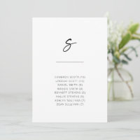 Chic + Simple Modern Script Alphabetical Sites S