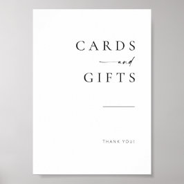 Chic + Simple Modern Script Wedding Cards + Gesche Poster