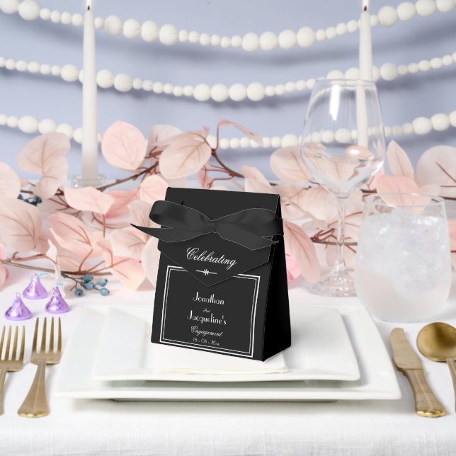 Chic-Skripte für eine engagierte Partei Elegant Gr Geschenkschachtel (Hochzeit)