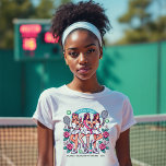 Chic Social Club Bachelorette<br><div class="desc">Mit diesem schicken T - Shirt zum Thema "Social Club" servieren Sie stilvoll am Bachelorette-Wochenende. Dieses Shirt mit lebendigen Abbildungen sportlicher Eleganz mit Tennisschlägern, Blumengestühlen und schicken Damenstuben ist der ideale Ort, um Ihre Feier mit einem abwechslungsreichen und angenehmen Ambiente zu gestalten. Ideal für die zukünftige Braut und ihr Team...</div>