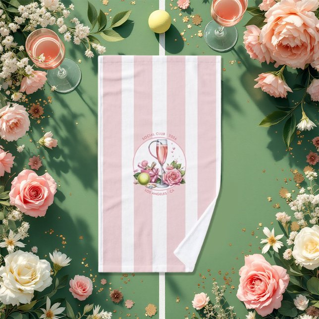 Chic Social Club Bachelorette Handtuch (Chic Social Club Tennis Bachelorette Weekend Hand Towel)