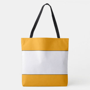 Chic Sonniges Golden Gelb Orange Weiße Streifen