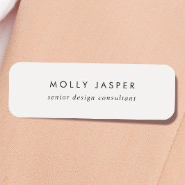 Chic Sophisticated Dove Gray Minimalistisch Namensschild