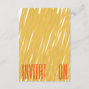 Chic Spaghetti Pasta Einladung